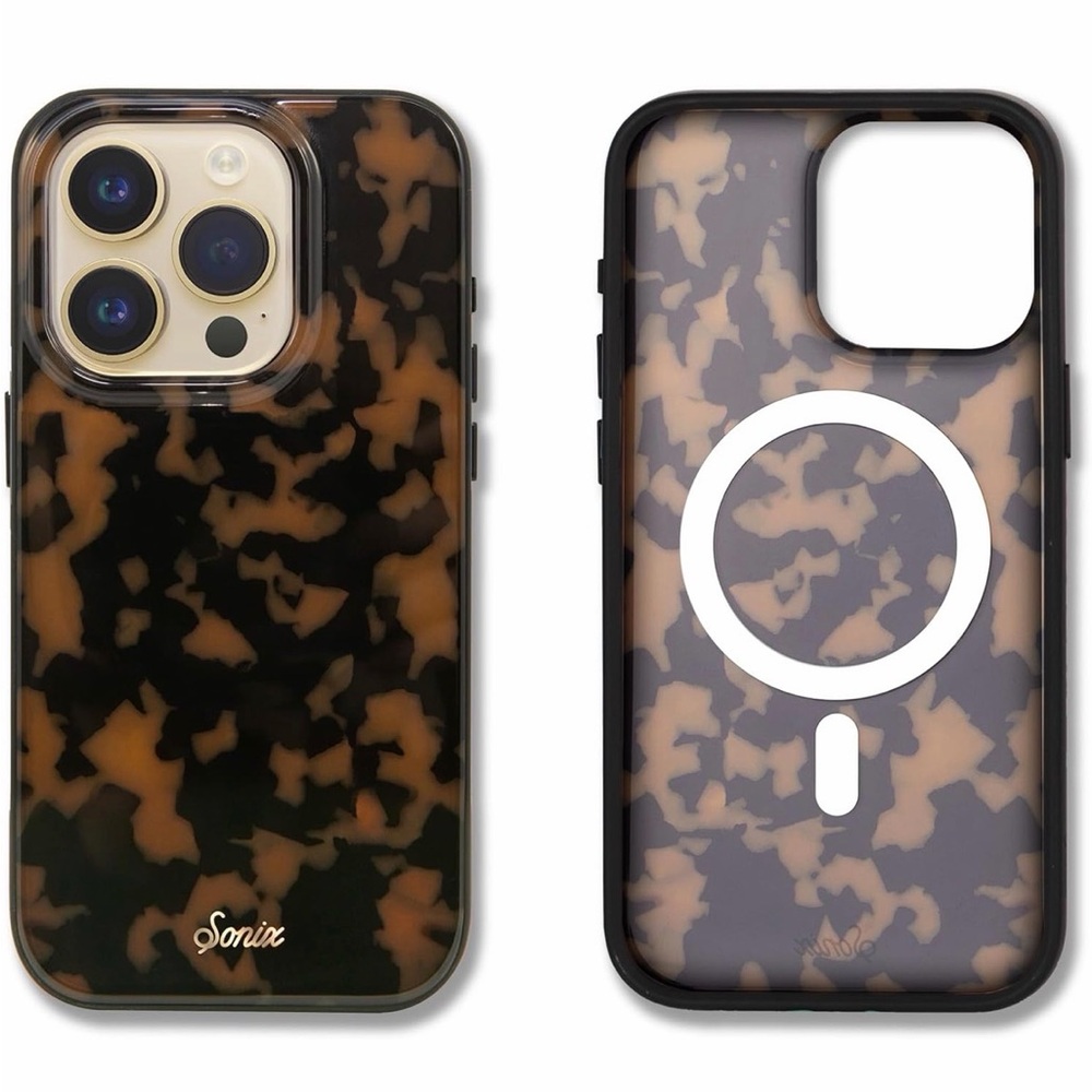 Sonix Tortoise Shell Marble Brown Tort MagSafe IPhone 15 Pro Case